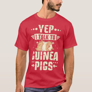 T-shirt Oui, je parle aux cochons d'Inde Premium 5764