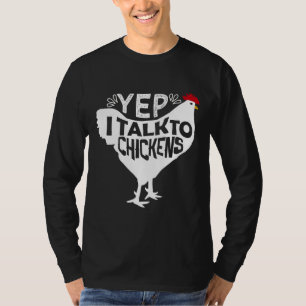 T-shirt Oui, je parle aux poulets 129