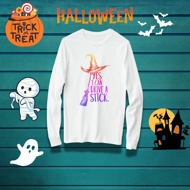 T-shirt "Oui, je peux conduire un bâton" sorcier Casquette (Créateur téléchargé)