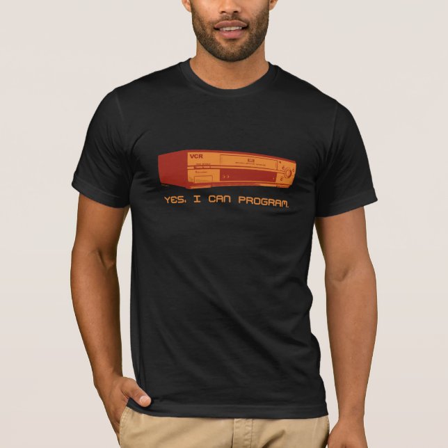 T-shirt "Oui, je peux programmer" la conception drôle de (Devant)