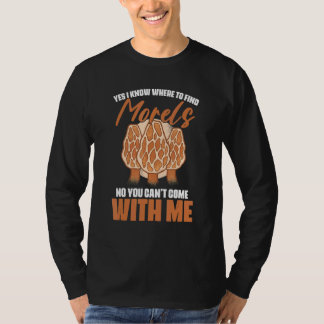T-shirt Oui je sais où est la chasse aux morilles cueillet