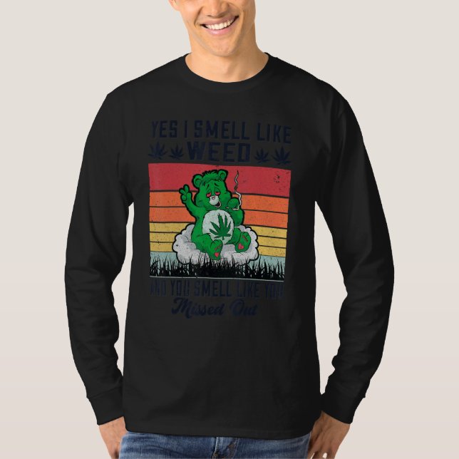 T-shirt Oui, je sens comme de l'herbe et vous sentez comme (Devant)