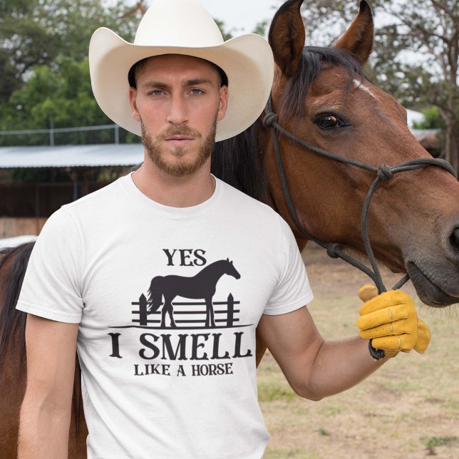 T-shirt Oui, Je Sens Comme Un Cheval (horse shirt)
