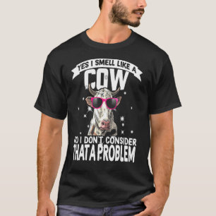 T-shirt Oui, Je Sens Comme Une Vache