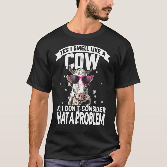 T-shirt Oui, Je Sens Comme Une Vache (Devant)
