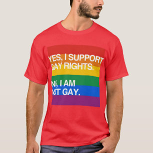 T-SHIRT OUI, JE SOUTIENS DES DROITS DES HOMOSEXUELS
