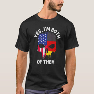 T-shirt Oui, je suis à la fois de USA Allemagne Von Steube