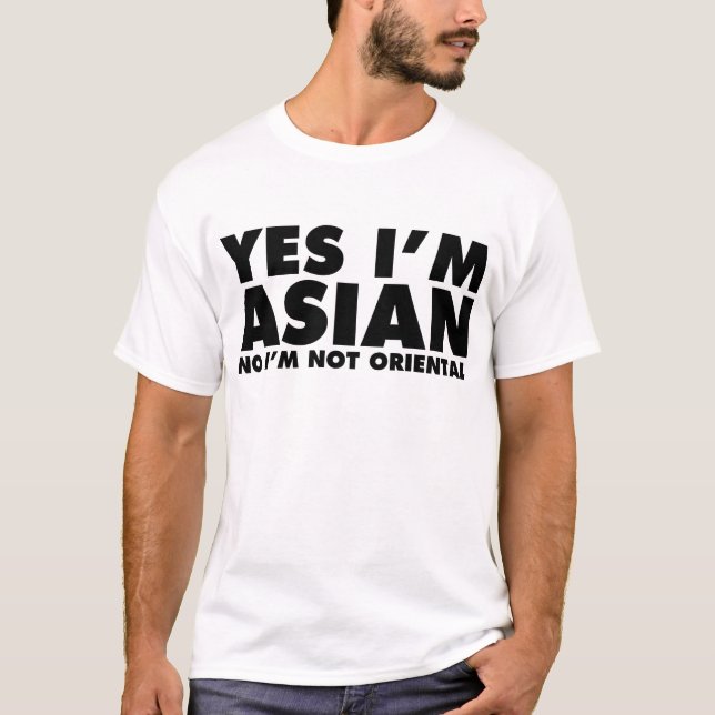 T-shirt Oui je suis aucun asiatique je ne suis pas (Devant)
