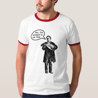 T-shirt Oui, je suis autorisé pour employer ceci (la