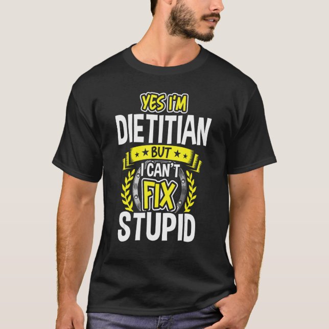 T-shirt Oui, je suis diététiste (Devant)