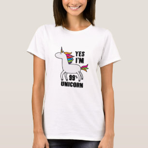 T-shirt Oui, je suis licorne à 99%