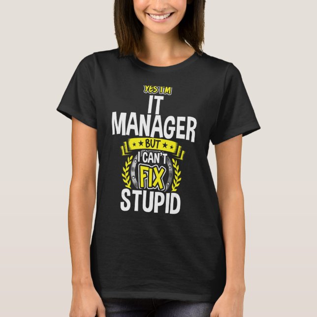 T-shirt Oui, je suis responsable informatique (Devant)
