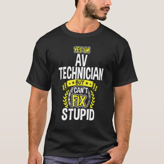 T-shirt Oui, je suis Technicien Av (Devant)