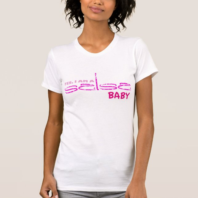 T-shirt Oui, je suis un bébé de Salsa (Devant)