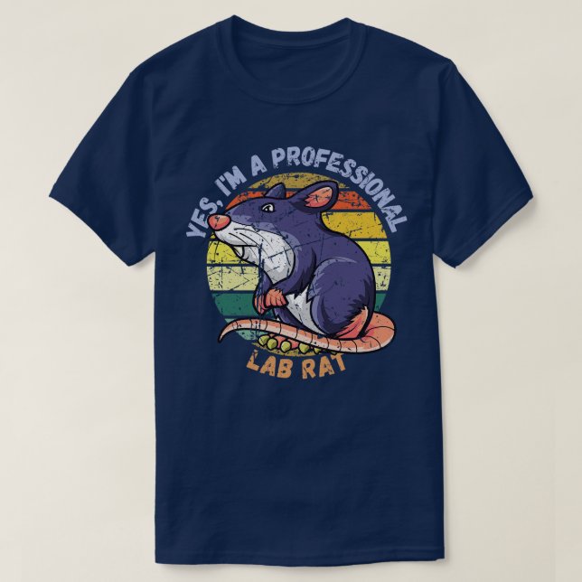 T-shirt Oui Je Suis Un Professionnel Lab Rat 1 (Design devant)