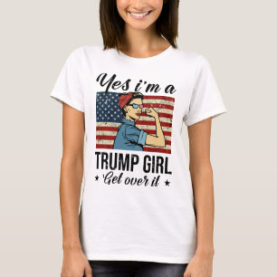 T-shirt Oui, je suis une fille de Trump