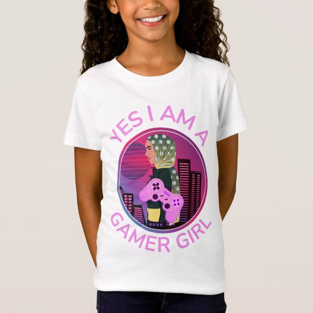 T-Shirt OUI JE SUIS UNE FILLE JOUEUSE (Devant)