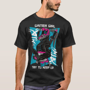 T-shirt Oui Je suis Une Gamer Girl Funny Video Gamer Gift