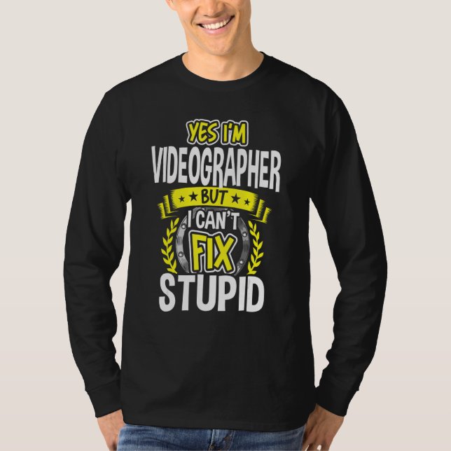 T-shirt Oui, je suis Vidéographe (Devant)