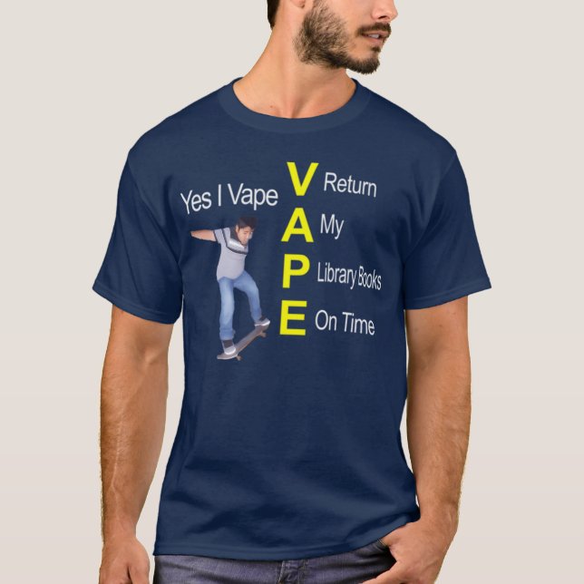 T-shirt Oui je vape Dank (Devant)