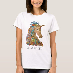 T-shirt - oui, les licornes existent ! !