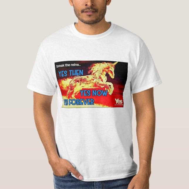 T-shirt Oui licorne - l'indépendance vient (Devant)