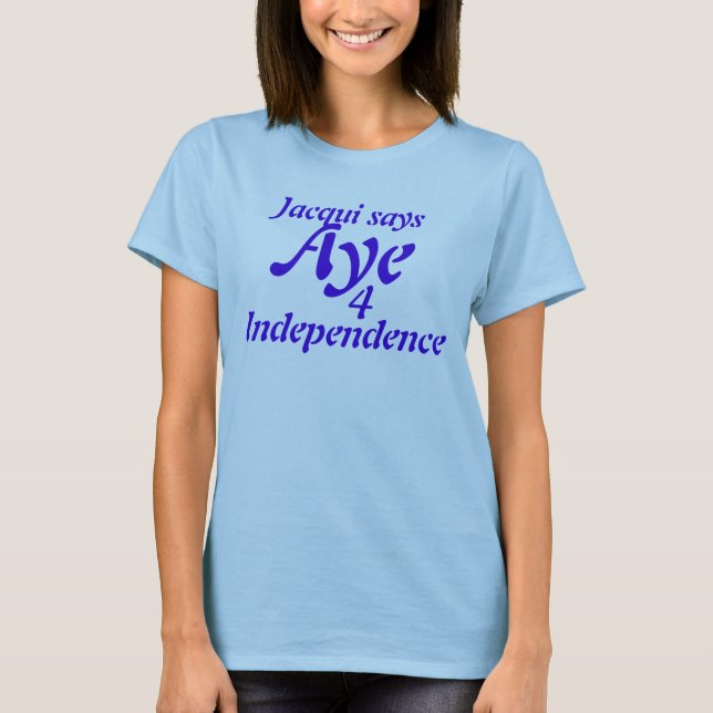 T-shirt Oui l'indépendance de 4 de l'indépendance écossais (Devant)