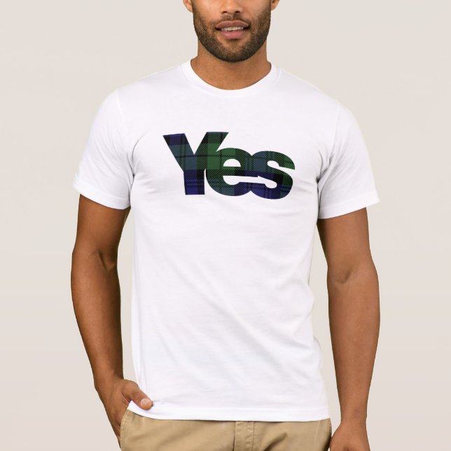 T-shirt Oui l'indépendance écossaise 2014 de l'Ecosse (Devant)