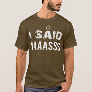 T-shirt Oui Mariage Fiançailles, Femme mariée Mignonne Mar