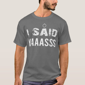 T-shirt Oui Mariage Fiançailles, Femme mariée Mignonne Mar