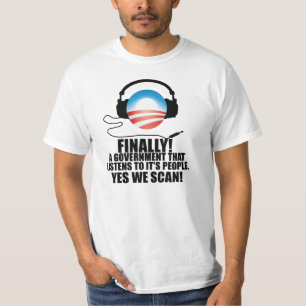 T-shirt Oui nous balayons - l'anti scandale Snooping de