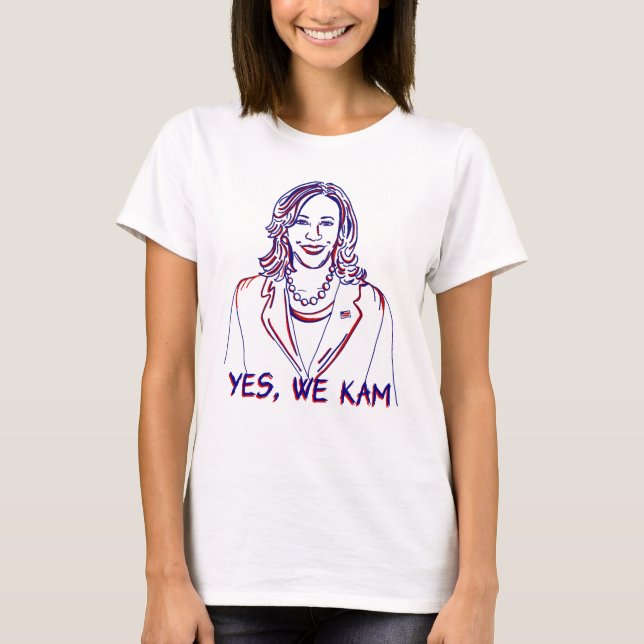 T-shirt Oui, Nous Kam ! Élection de Kamala Harris 2024 (Devant)
