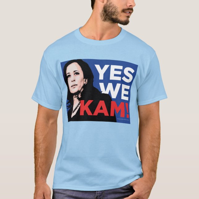 T-shirt Oui, nous KAM ! Kamala Harris pour le président (Devant)