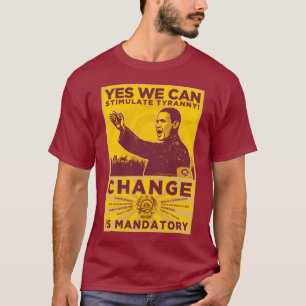 T-shirt Oui nous pouvons ! Camarade Obama Spoof Shirt