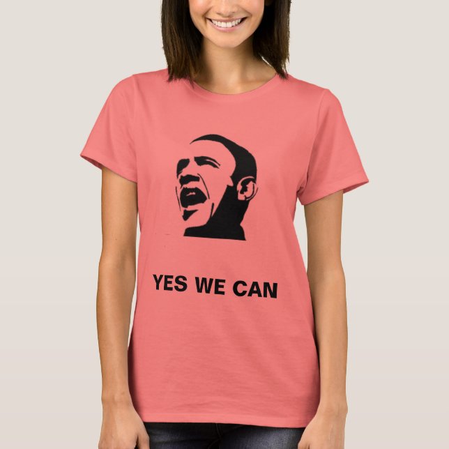 T-SHIRT OUI NOUS POUVONS - CUSTOMISÉ (Devant)