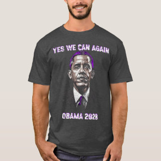 T-shirt Oui nous pouvons Obama 2028 citations politiques b