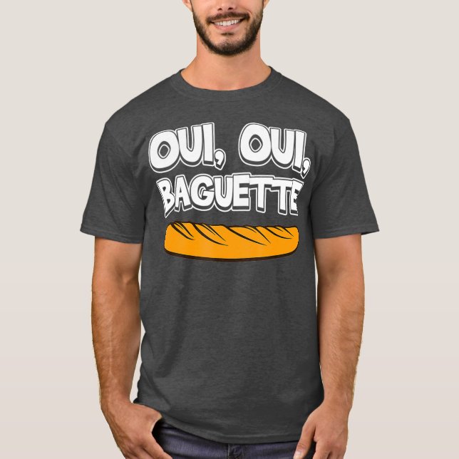 T-shirt Oui Oui Baguette Cool Prix de la langue française  (Devant)