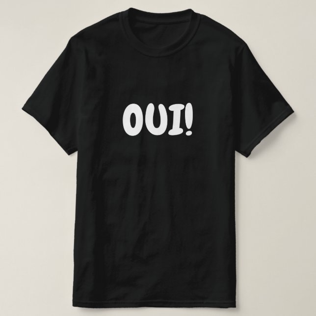 T-shirt Oui, oui en français (Design devant)