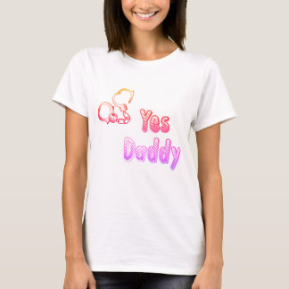 T-shirt Oui, papa avec des menottes, des vêtements coquins