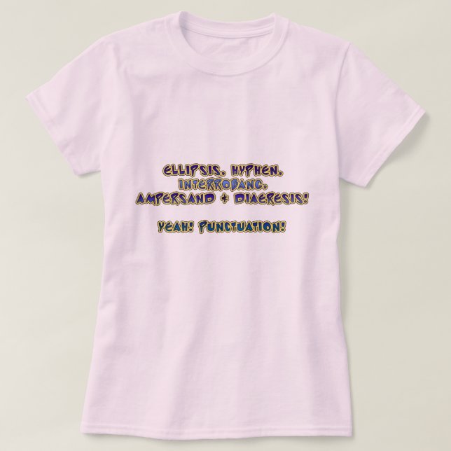 T-shirt Oui ! Ponctuation ! (Design devant)