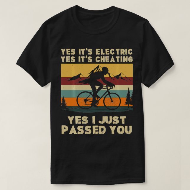 T-shirt Oui Son Électrique Oui Sa Triche Oui Je Passe Just (Design devant)
