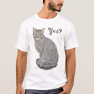 T-shirt Oui?  Tabby Cat est ouvert