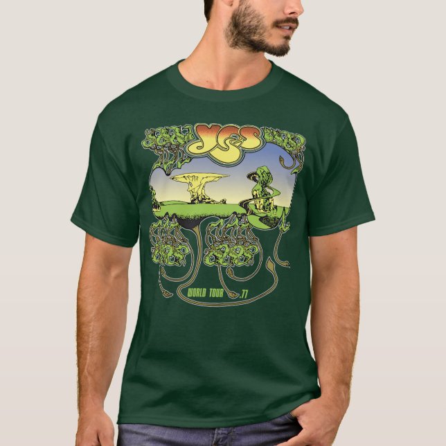 T-shirt Oui Vintage foncé (Devant)