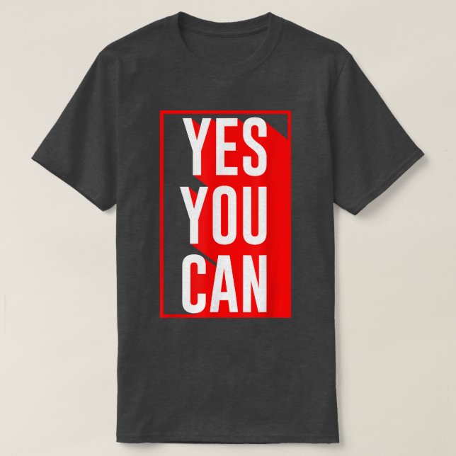 T-shirt Oui Vous Pouvez Motiver Citer Inspiration Oui Vous (Design devant)