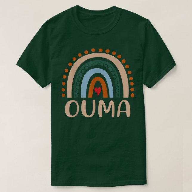 T-shirt Ouma arc-en-ciel Grand-mère mignonne Fête des mère (Design devant)