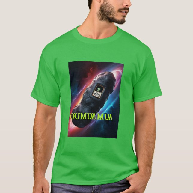 T-SHIRT OUMUAMUA EN TRAIN DE PASSER (Devant)