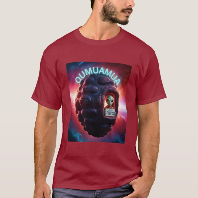 T-shirt oumuamua juste en train de passer (Devant)