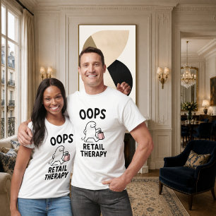 T-shirt Oups Thérapie de Détail Drôle Mignon Personnage de