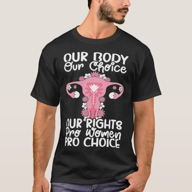 T-shirt Our Choice Uterus Support Hysterectomy Recovery Pr (Devant)