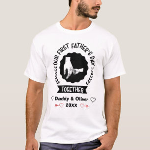 T-shirt Our First Father's Day together 2022, Custom Names
